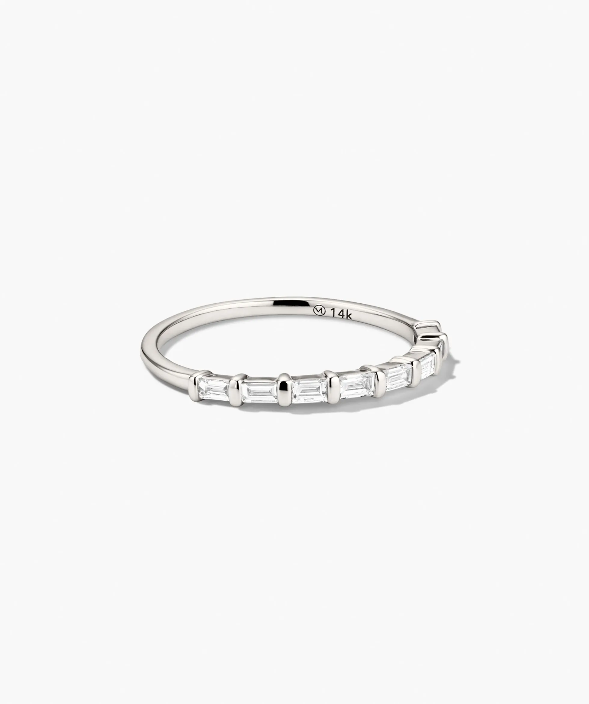 Baguette Diamond Half Eternity Band