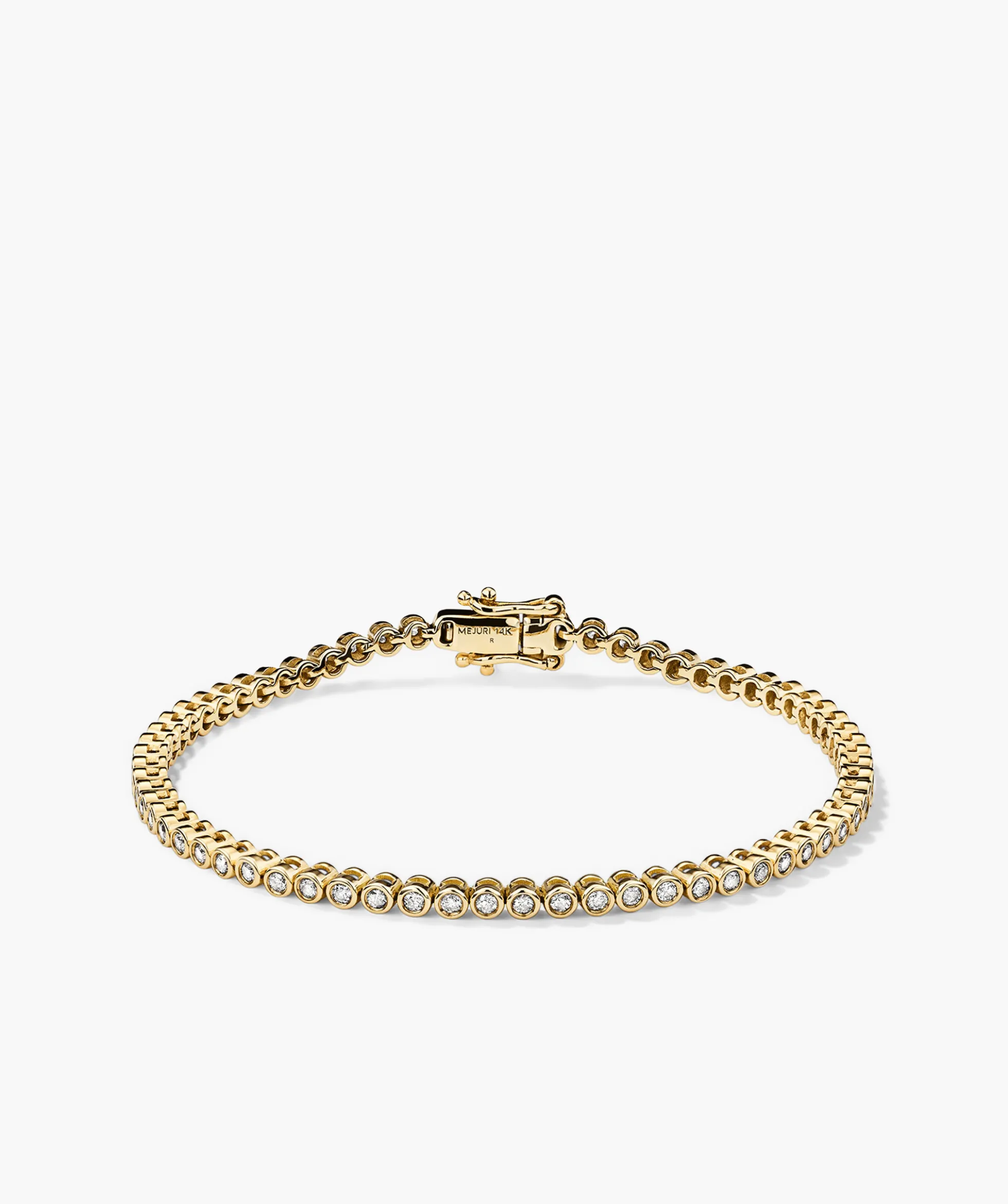 Bezel Lab Grown Diamond Tennis Bracelet