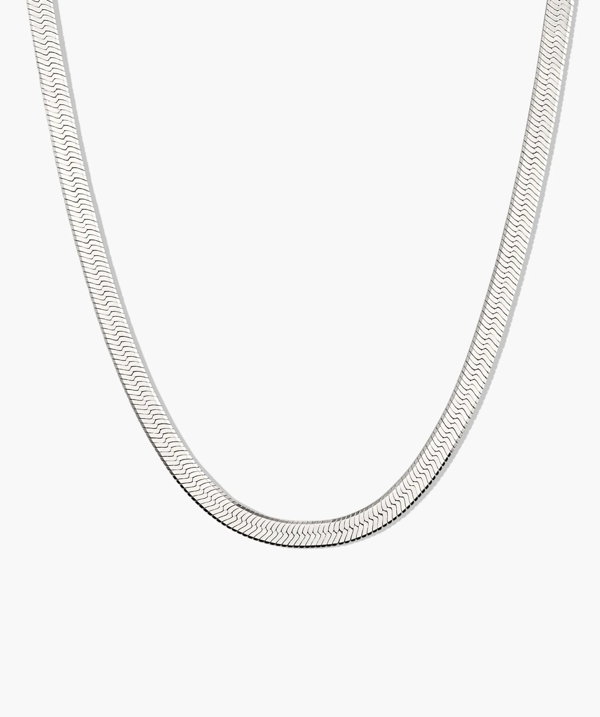Bold Herringbone Chain Necklace