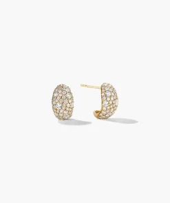 Dôme Pavé Lab Grown Diamond Huggies
