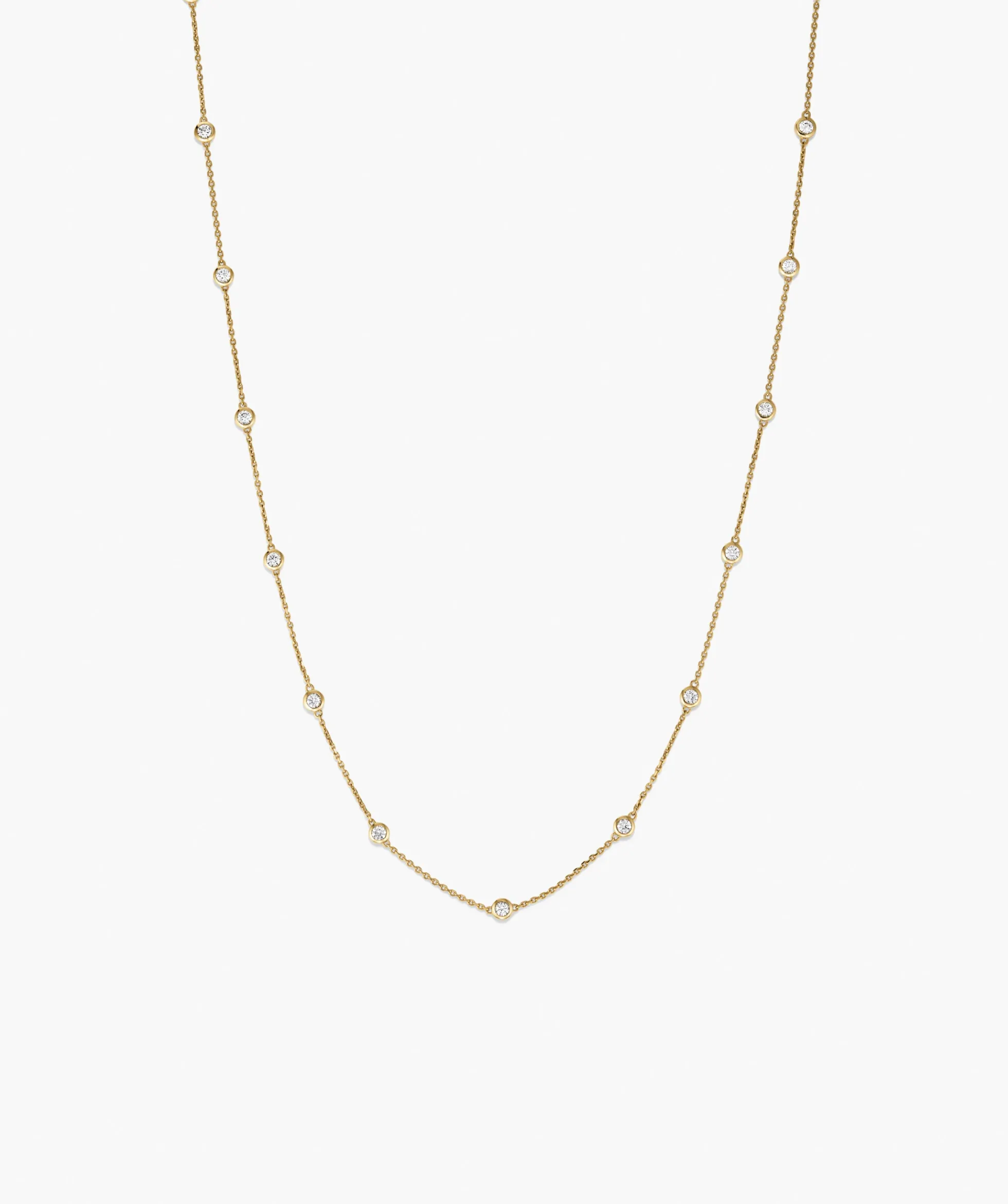 Lab Grown Sapphire Orbit Necklace