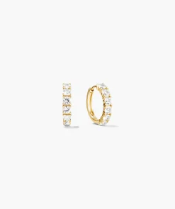 Lab Grown Sapphire Small Hoops