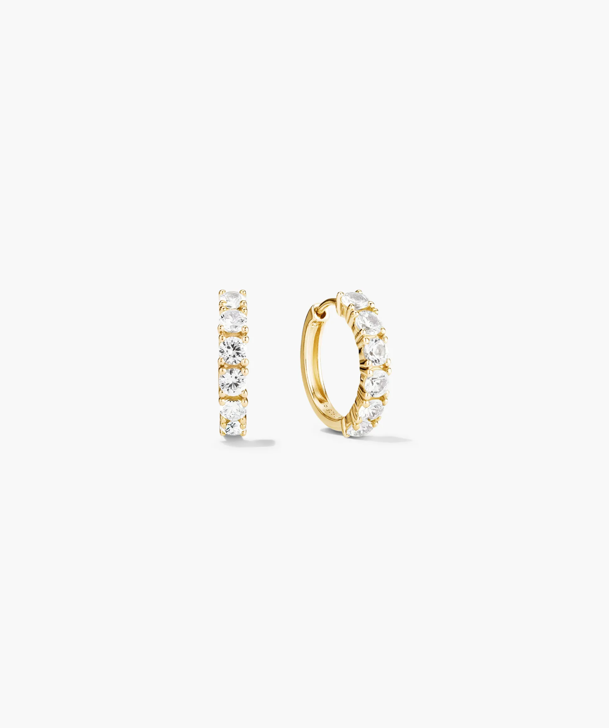 Lab Grown Sapphire Small Hoops