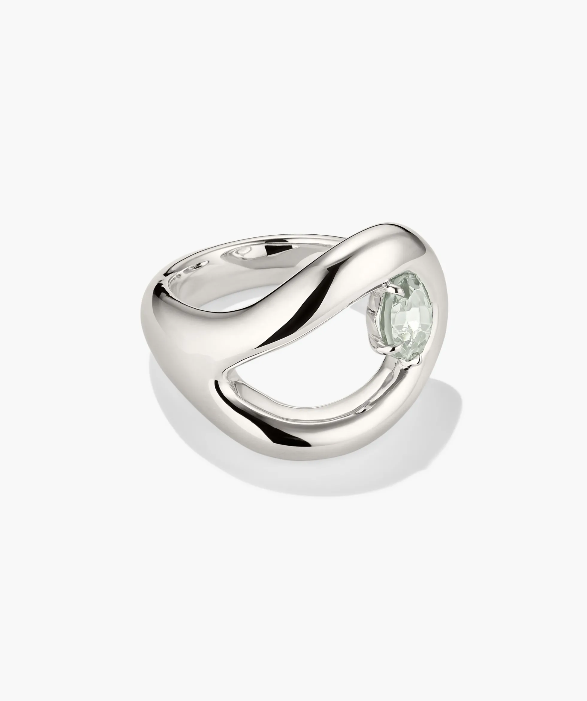 Organic Dôme Curve Gemstone Ring