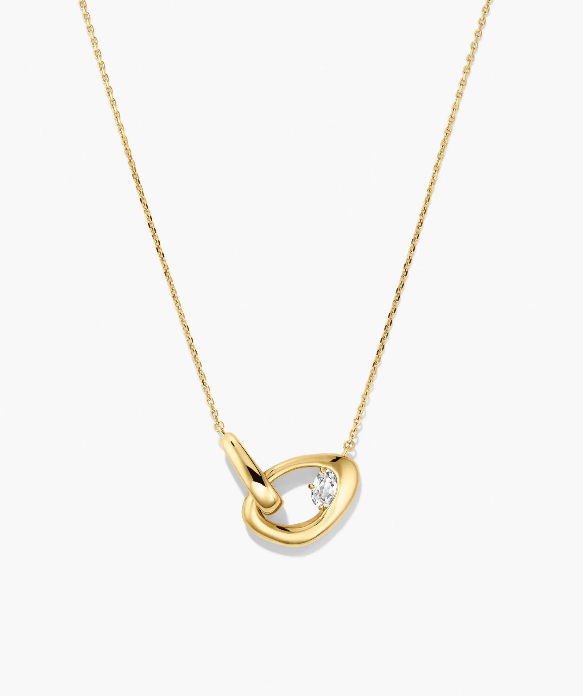 Organic Dôme Curve Gemstone Necklace