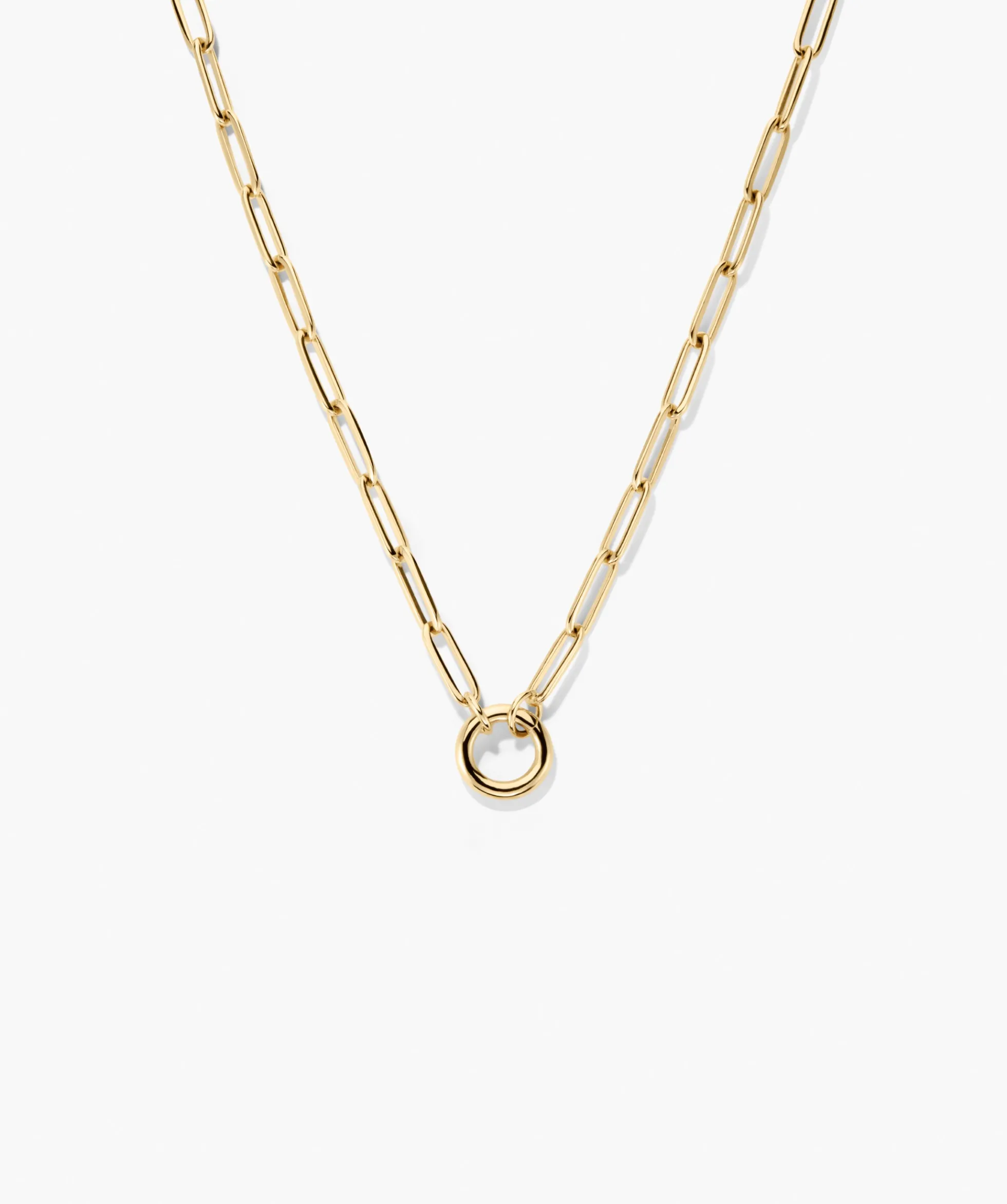 Paperclip Chain Charm Necklace