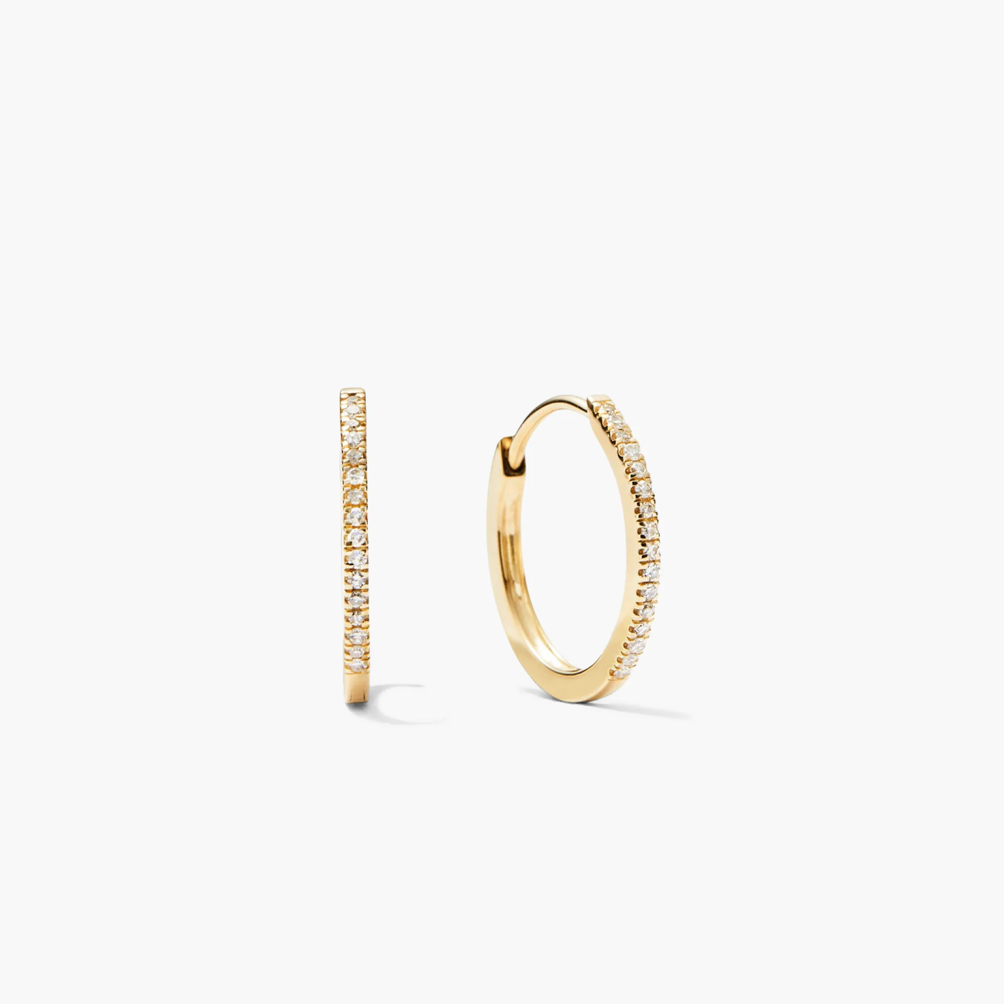Pavé Diamond Small Hoops