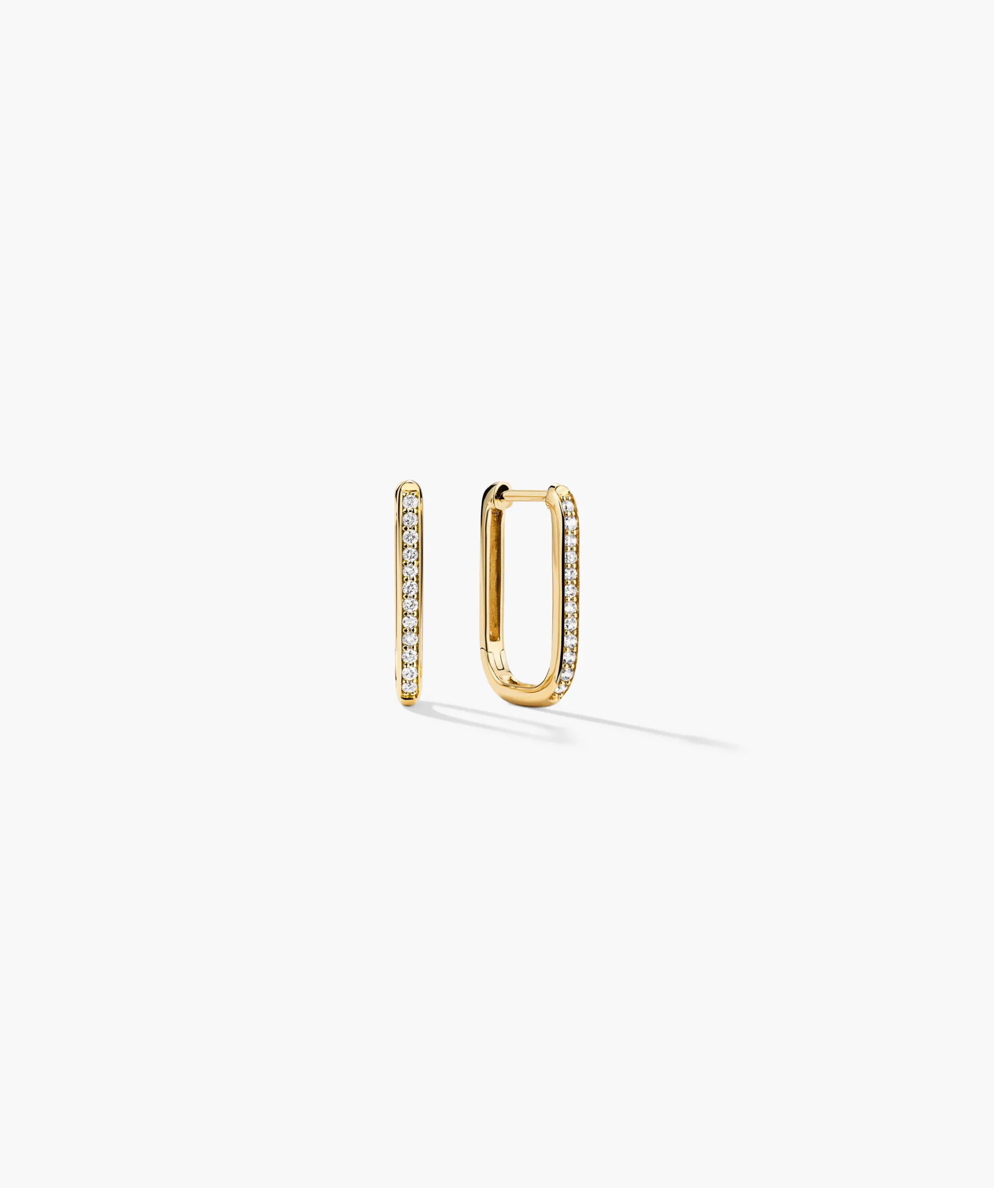 Pavé Diamond Small U Hoops