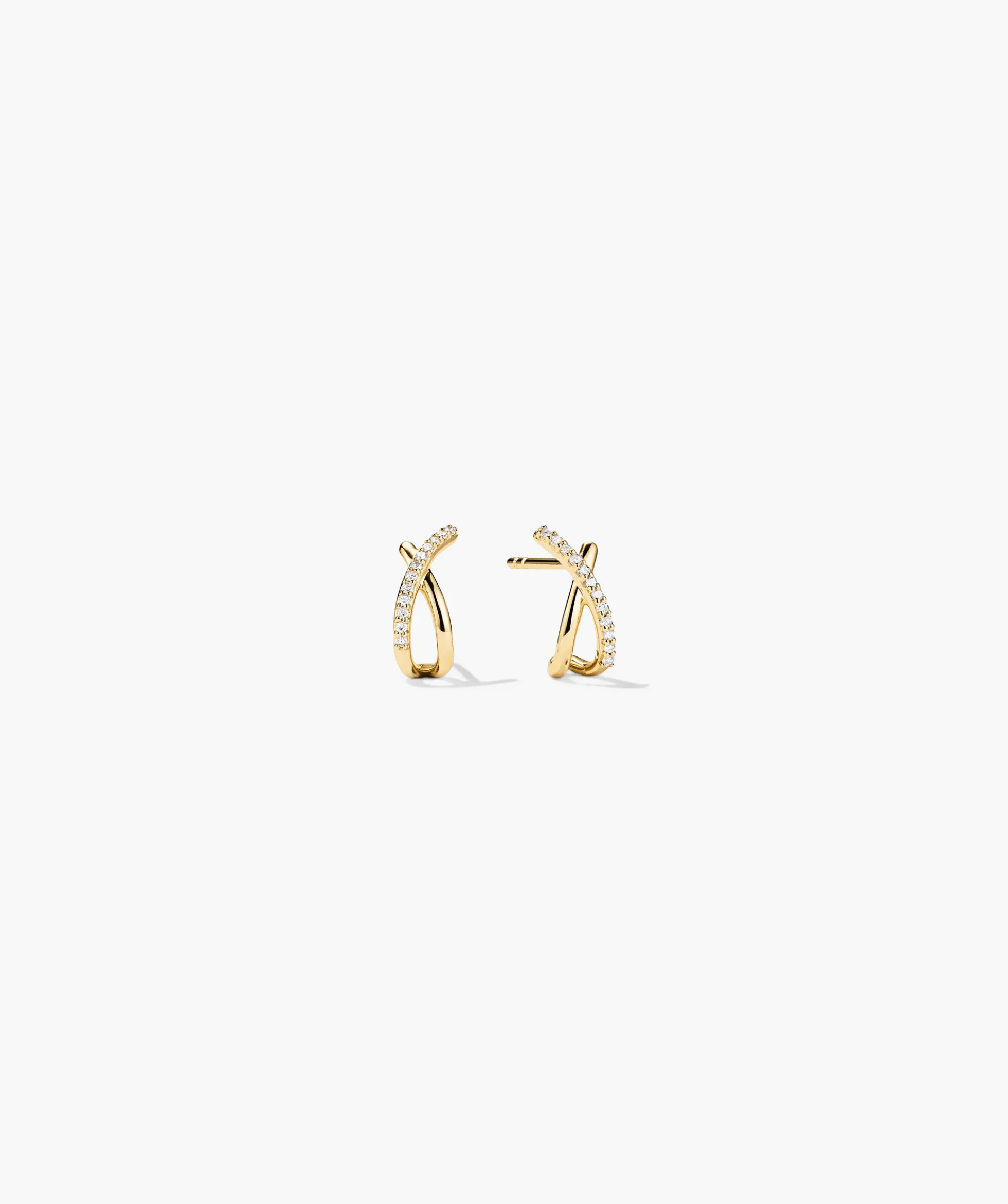 Pavé Diamond X Studs