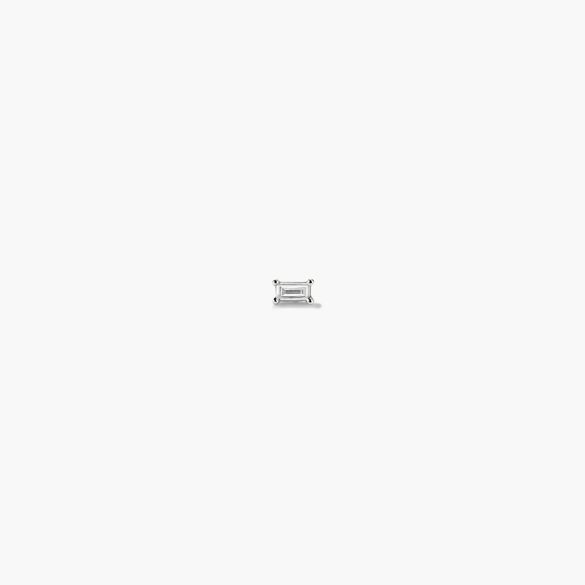 Piercing Studio - Baguette Diamond Flat Back Stud