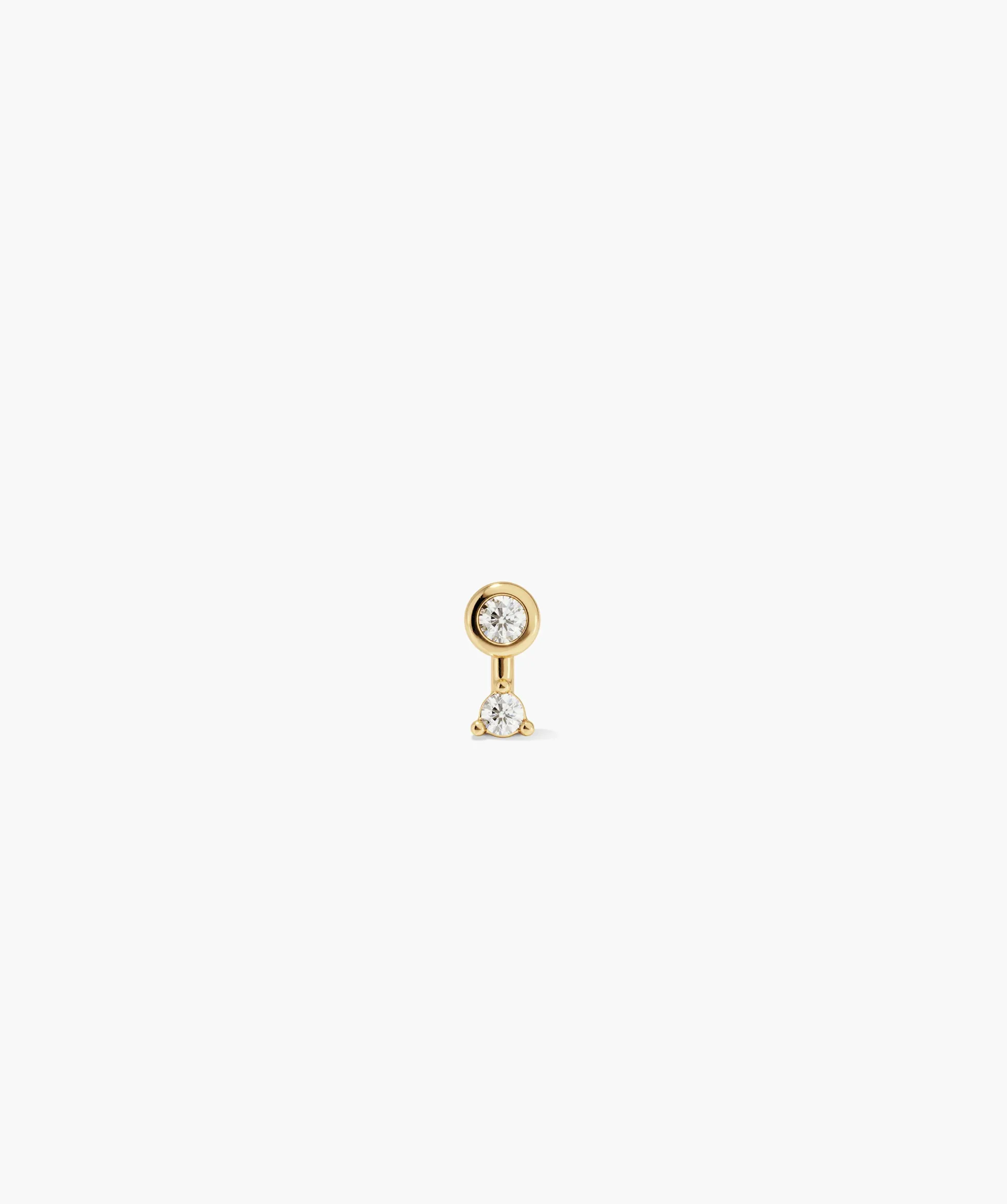 Piercing Studio - Lab Grown Diamond Round Drop Stud