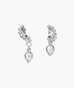 Remy Gemstone Charm Hoops