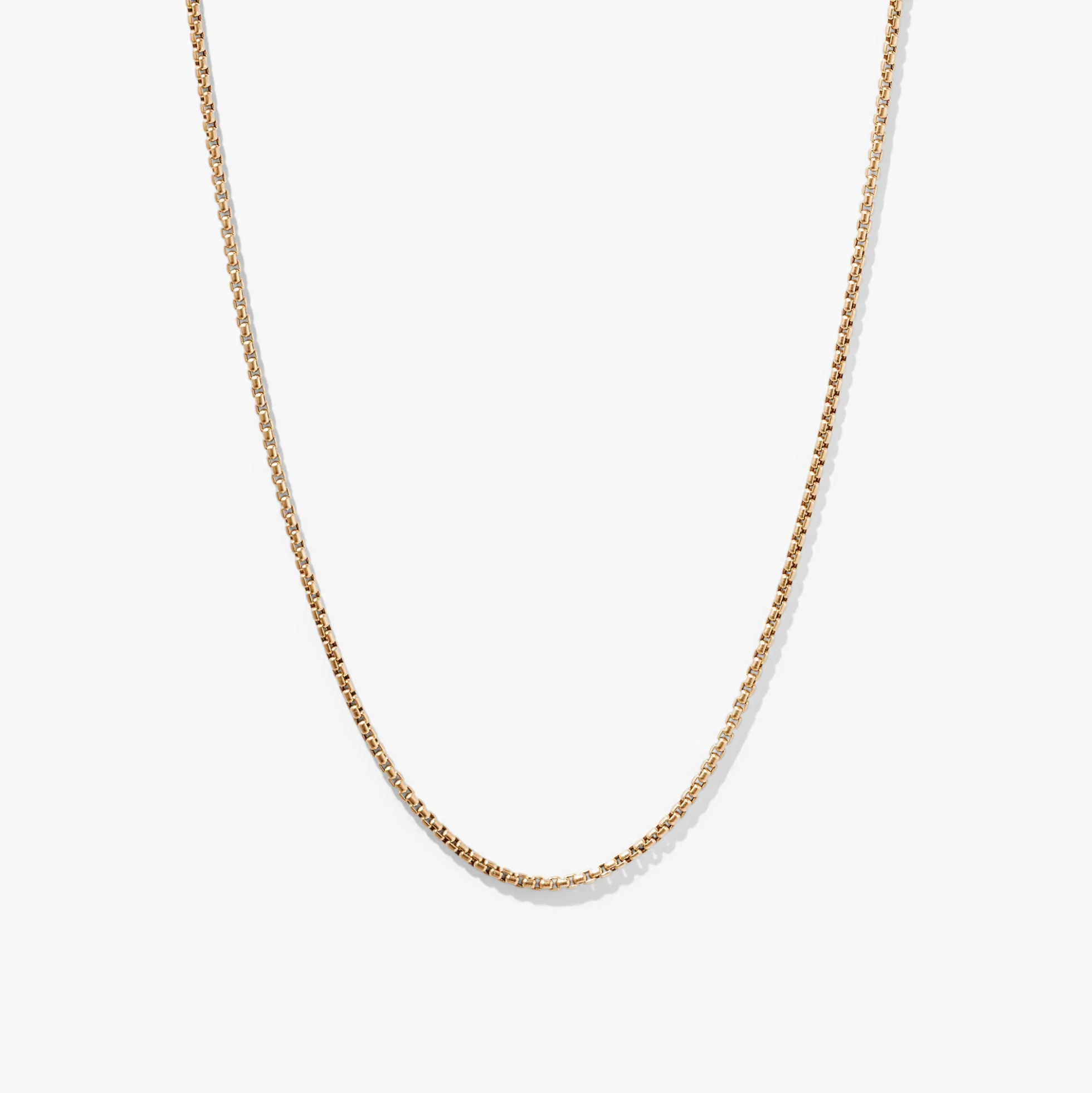Round Box Chain Necklace