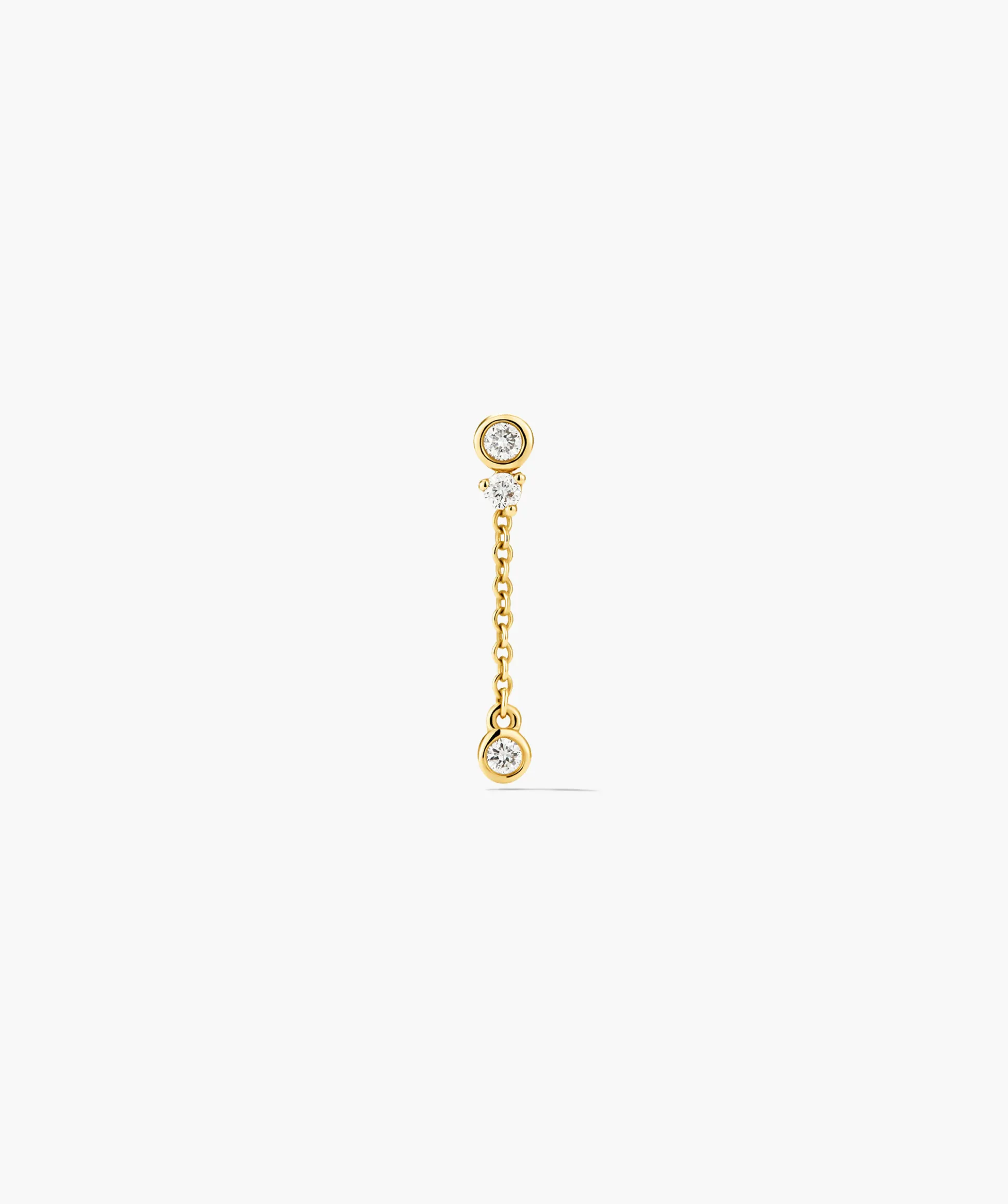 Single Celeste Lab Grown Diamond Chain Stud