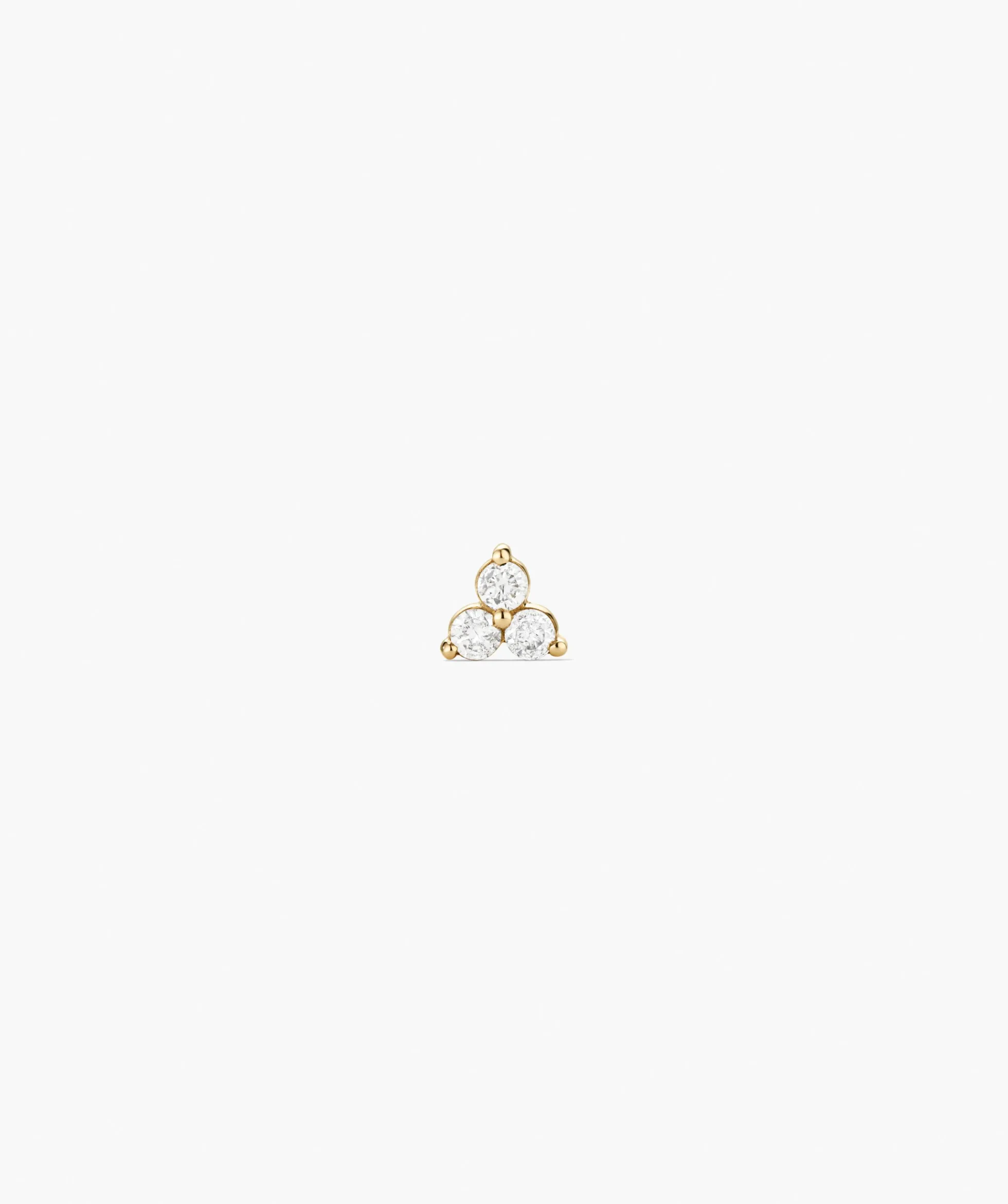 Single Diamond Lotus Stud