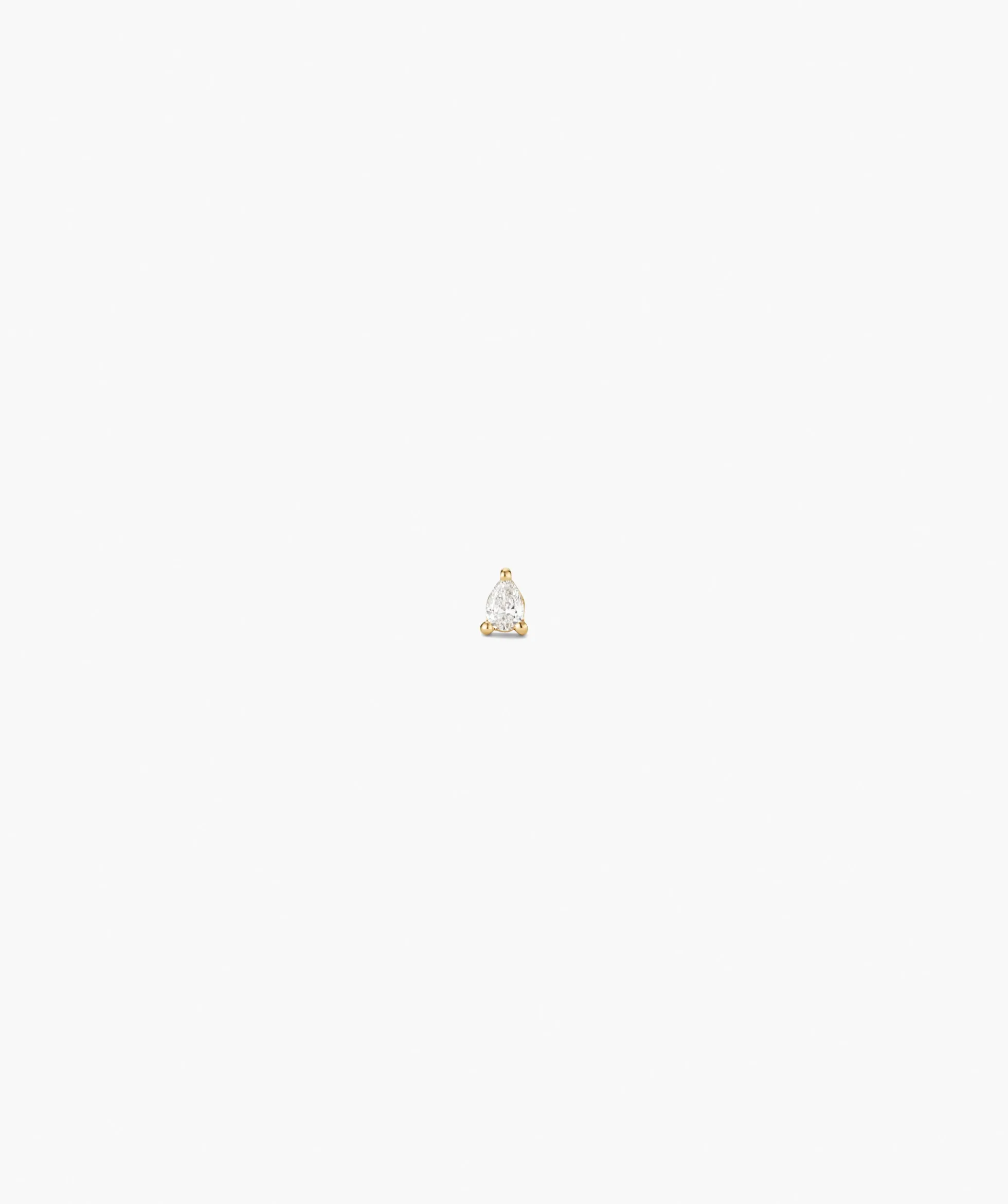 Single Pear Diamond Stud